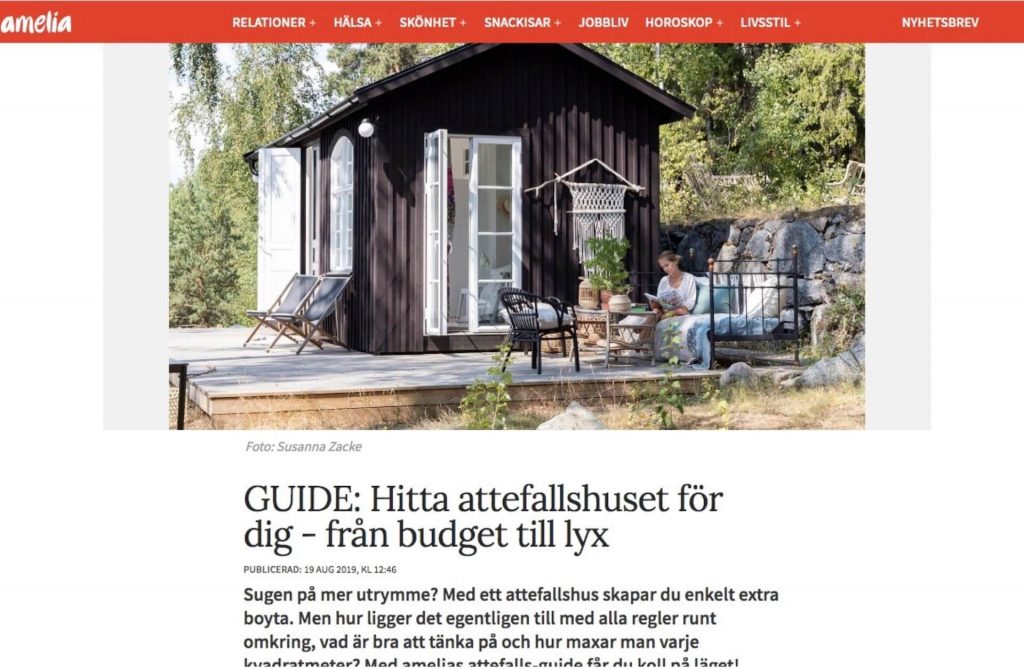 Modulhus är med artikeln - GUIDE: HITTA ATTEFALLSHUSET FÖR DIG - FRÅN BUDGET TILL LYX - 19 AUG 2019
