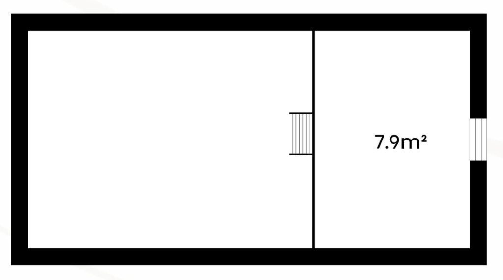 planlösning nyckelfärdigt attefallshus till salu, antonia 27 m² loft